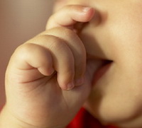 Child sucking thumb