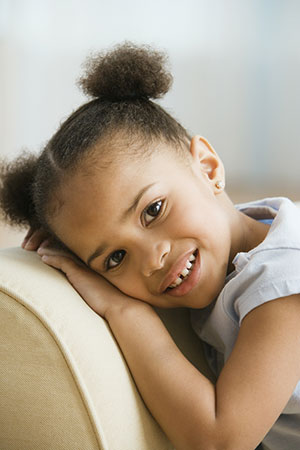 Girl at the Pediatric Dentist Office in Southington, Plainville and Bristol, CT