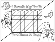 B&W Brushing Chart - Pediatric Dentist in Southington, Plainville, Chesire and Bristol, CT